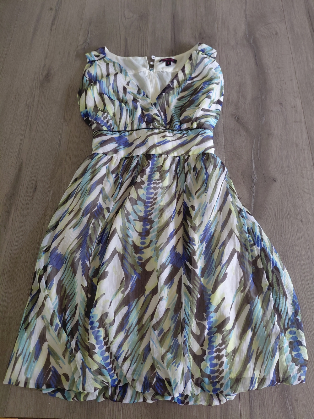 Love Culture Multicolor V-Neck Fit-and-Flare Midi Dress